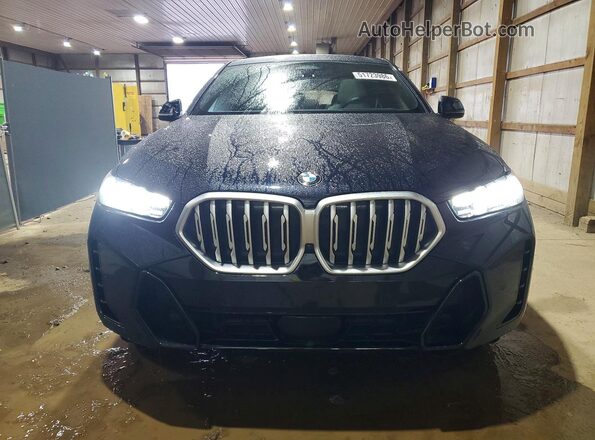 5UX33EX04R9W10028 2024 BMW X6 Blue Widok z przodu