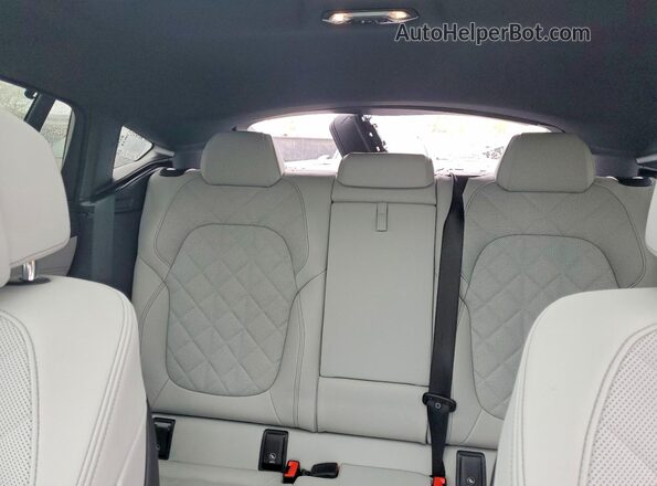 5UX33EX04R9W10028 2024 BMW X6 Blue Widok tylnych siedzeń