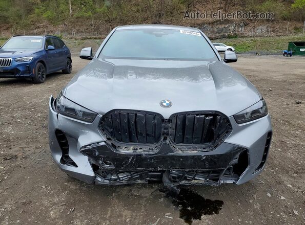 5UX33EX06R9S41334 2024 BMW X6 Gray Вид спереду
