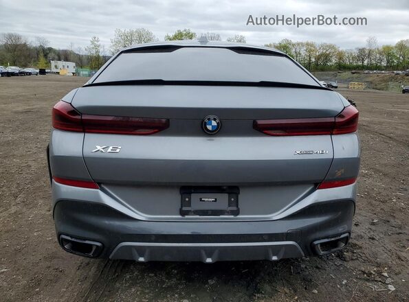 5UX33EX06R9S41334 2024 BMW X6 Gray Вид ззаду
