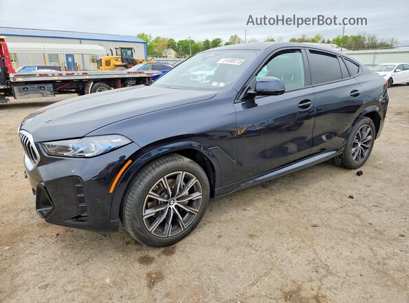 5UX33EX06R9U88563 2024 BMW X6 Черный Передняя левая четверть