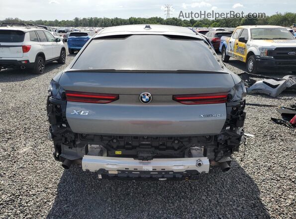 5UX33EX07S9Z01984 2025 BMW X6 Silver Вид ззаду