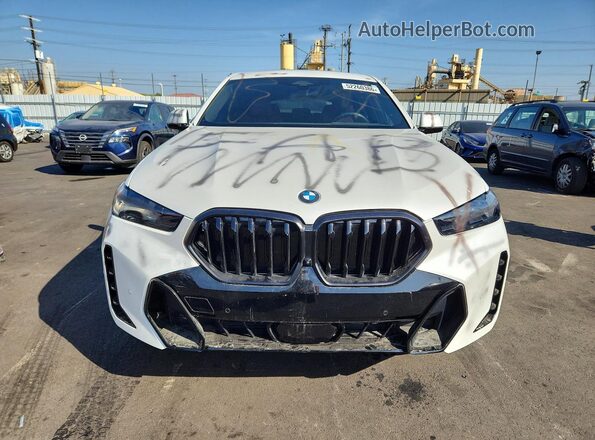 5UX33EX09R9S37570 2024 BMW X6 White წინა ხედი