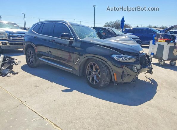 5UX43DP00N9J17925 2022 BMW X3 Черный Передняя правая четверть