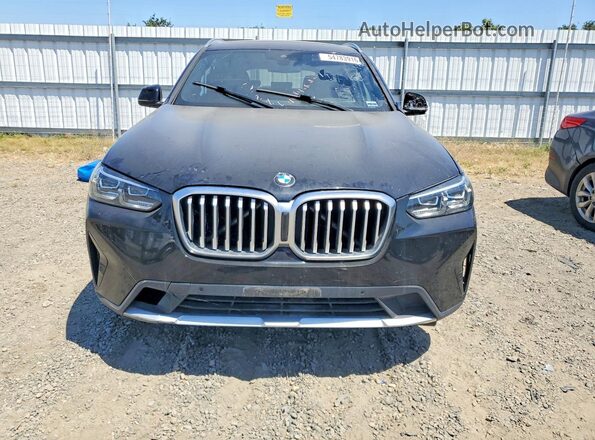 5UX43DP01N9N22711 2022 BMW X3 Черный Вид спереди
