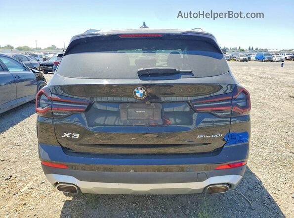 5UX43DP01N9N22711 2022 BMW X3 Черный Вид сзади