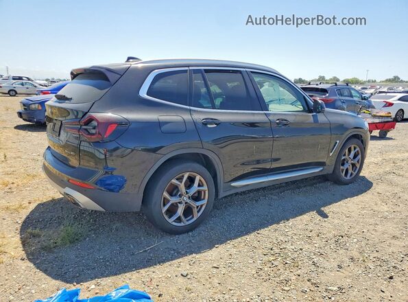 5UX43DP01N9N22711 2022 BMW X3 Черный Задняя правая четверть