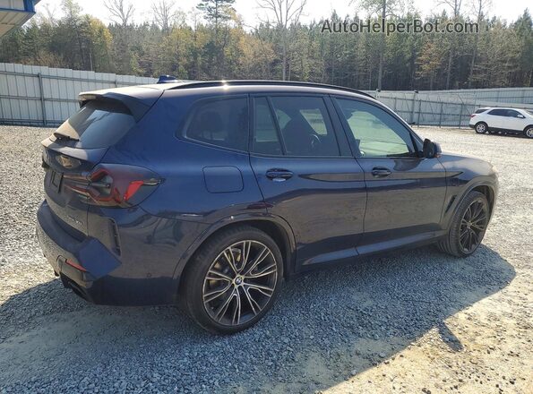 5UX43DP01R9W73554 2024 BMW X3 Синий Задняя правая четверть