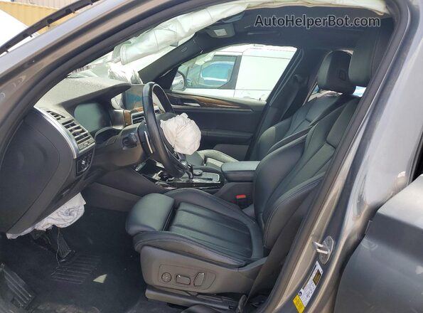 5UX43DP03R9V03731 2024 BMW X3 Gray Vista interior delantera