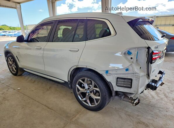 5UX43DP05P9R94459 2023 BMW X3 Белый Задняя левая четверть