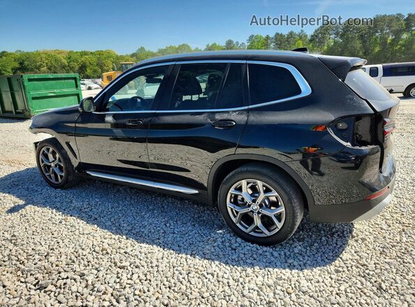 5UX43DP05R9W75050 2024 BMW X3 Black Trasero izquierdo