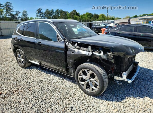 5UX43DP05R9W75050 2024 BMW X3 Black Delantero derecho