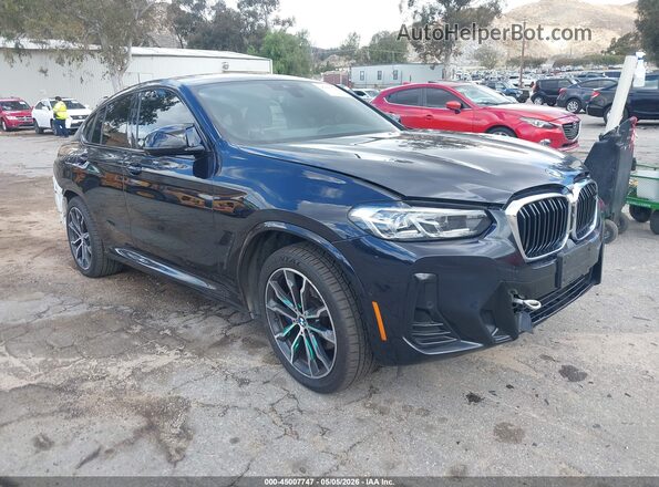5UX43DT03P9P77661 2023 BMW X4 Черный Передняя правая четверть