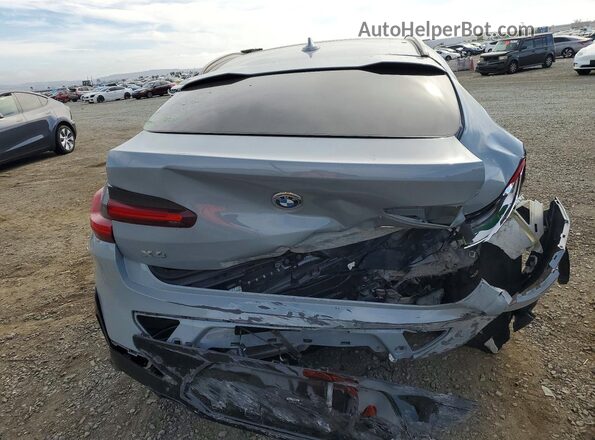 5UX43DT06N9K62800 2022 BMW X4 Gray Widok z tyłu