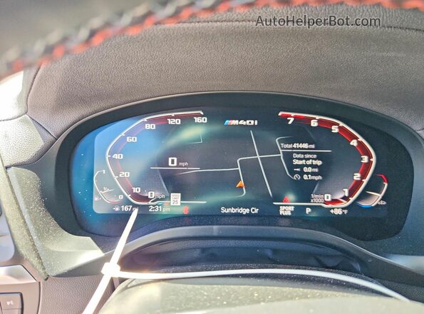 5UX43DT08P9R99788 2023 BMW X4 Black Вид щитка приладів