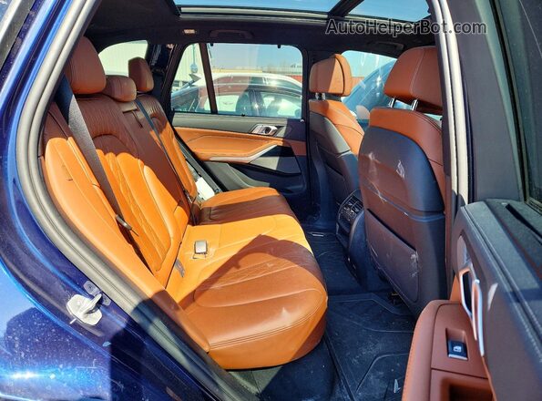 5UX43EU02T9111048 2026 BMW X5 Синий Вид задней части салона
