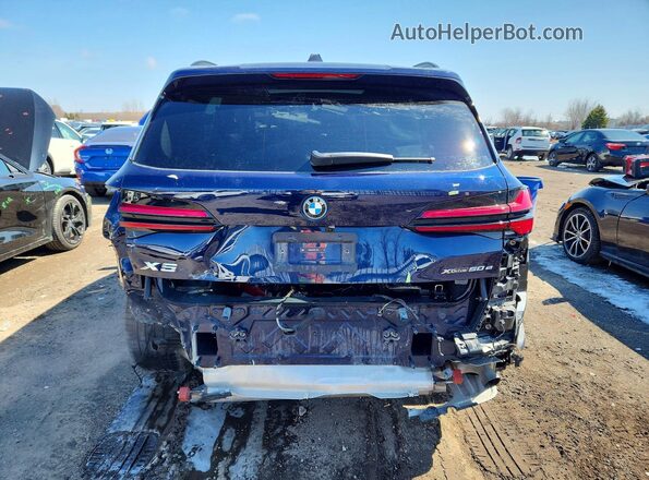 5UX43EU02T9111048 2026 BMW X5 Синий Вид сзади