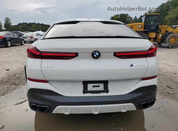 5UX43EX04R9V16283 2024 BMW X6 White Widok z tyłu