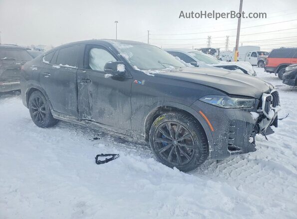 5UX43EX06R9U05511 2024 BMW X6 Черный Передняя правая четверть