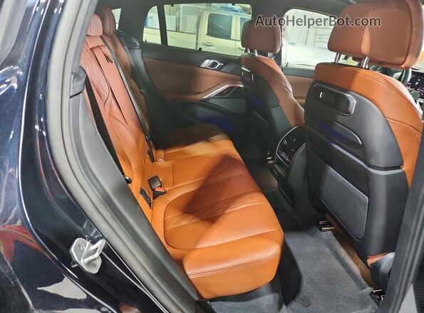 5UX43EX09S9Y95769 2025 BMW X6 Синий Вид задней части салона