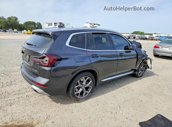 5UX53DP00N9M98972 2022 BMW X3 Black Trasero derecho