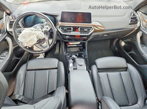 5UX53DP00N9M98972 2022 BMW X3 Black Vista del salpicadero