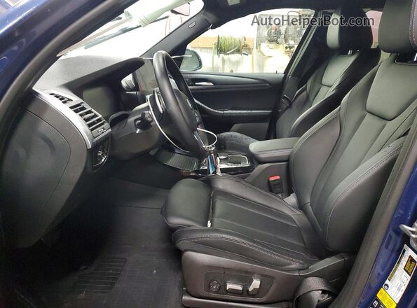 5UX53DP00N9N05550 2022 BMW X3 Blue Vista interior delantera