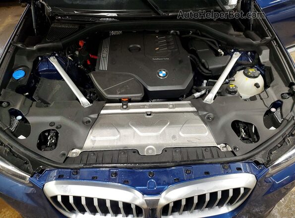5UX53DP00N9N05550 2022 BMW X3 Blue Vista interior trasera