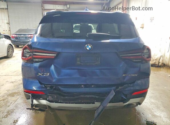 5UX53DP00N9N05550 2022 BMW X3 Blue Vista trasera