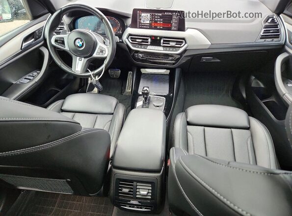 5UX53DP00N9N22607 2022 BMW X3 Gray წინა პანელის ხედი