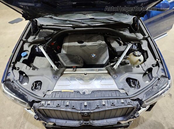 5UX53DP01R9W27369 2024 BMW X3 Синий Вид подкапотного пространства