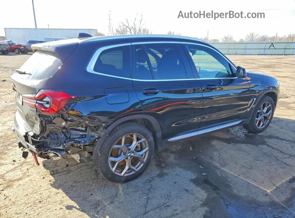 5UX53DP02N9K26388 2022 BMW X3 Black Tył prawy