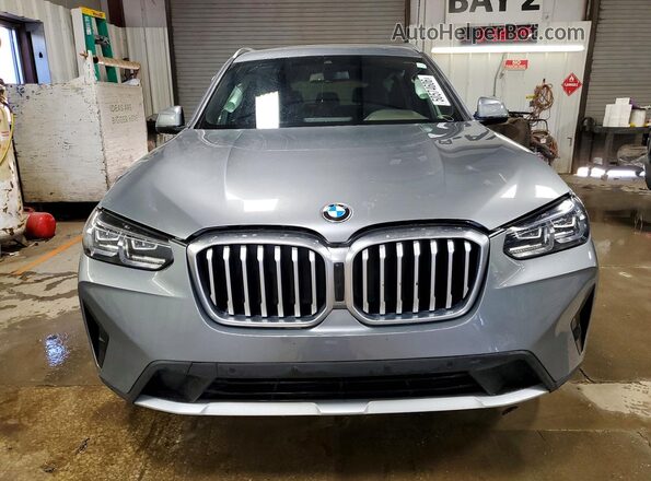 5UX53DP02P9S10890 2023 BMW X3 Gray Widok z przodu