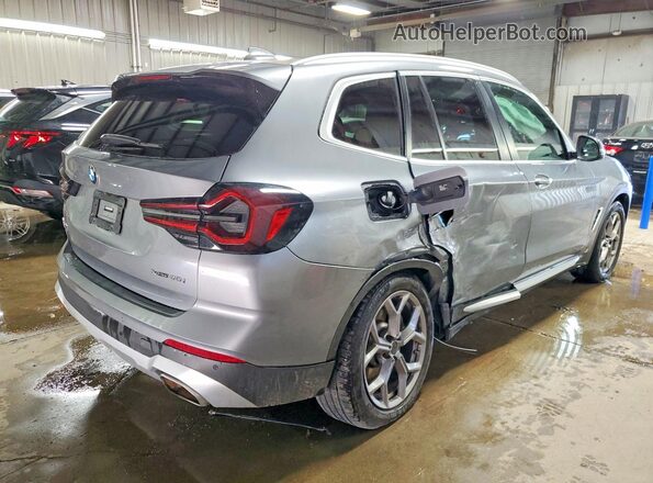 5UX53DP02P9S10890 2023 BMW X3 Gray Tył prawy