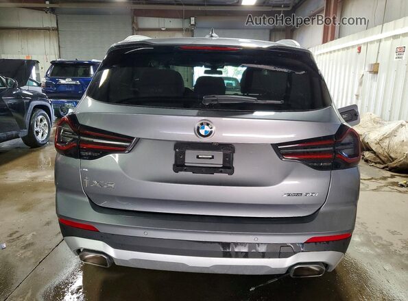 5UX53DP02P9S10890 2023 BMW X3 Gray Widok z tyłu