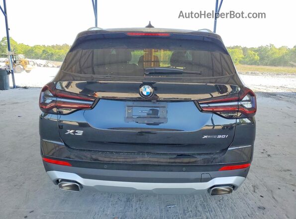 5UX53DP03R9V95556 2024 BMW X3 Черный Вид сзади