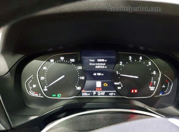 5UX53DP05N9K59319 2022 BMW X3 White Widok zestawu wskaźników