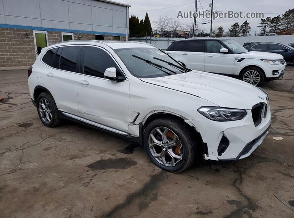 5UX53DP05P9N66962 2023 BMW X3 White Передня права чверть