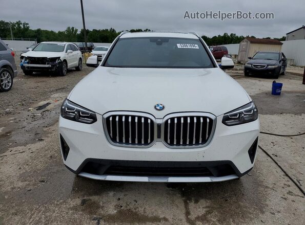 5UX53DP05P9R07535 2023 BMW X3 White Widok z przodu