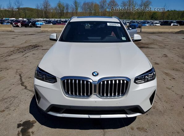 5UX53DP05P9S04940 2023 BMW X3 White Դիմացի տեսք