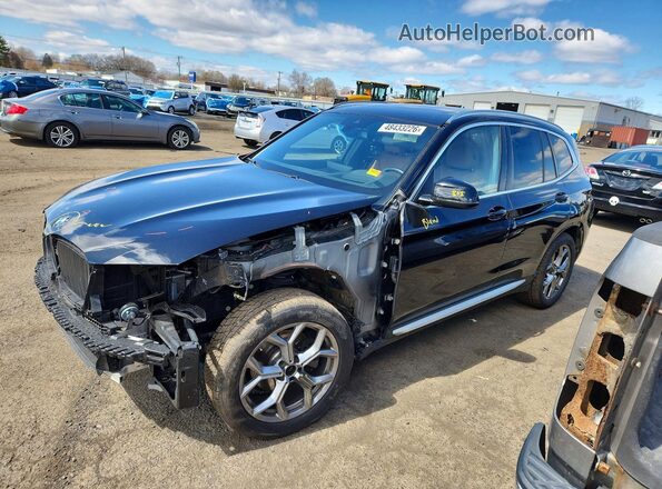 5UX53DP05R9U29460 2024 BMW X3 Черный Передняя левая четверть