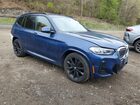 2022 Bmw X3 Xdrive30i Blue vin: 5UX53DP06N9K07309