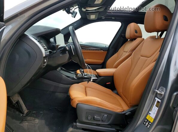 5UX53DP06R9U82605 2024 BMW X3 Gray Widok wnętrza z przodu