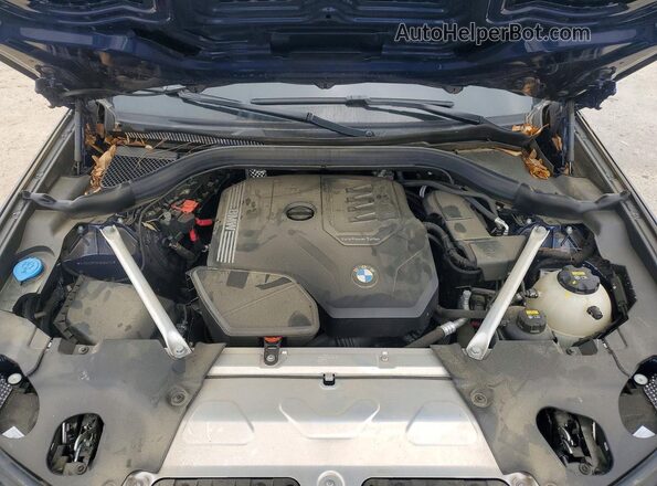 5UX53DP08N9K66815 2022 BMW X3 Синий Вид подкапотного пространства