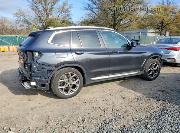5UX53DP08R9T86734 2024 BMW X3 Gray Trasero derecho