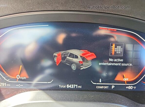 5UX53DP09P9R83940 2023 BMW X3 Белый Вид щитка приборов