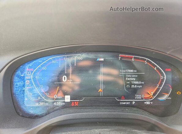 5UX53DP09R9W36790 2024 BMW X3 Белый Вид щитка приборов