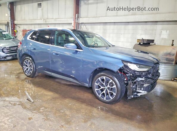 5UX53GP00S9Y39686 2025 BMW X3 Синий Передняя правая четверть