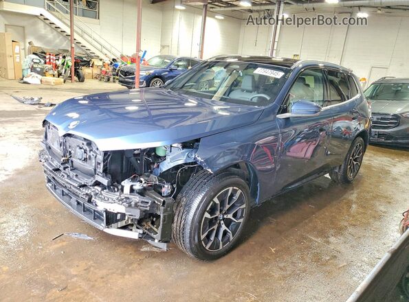 5UX53GP00S9Y39686 2025 BMW X3 Синий Передняя левая четверть
