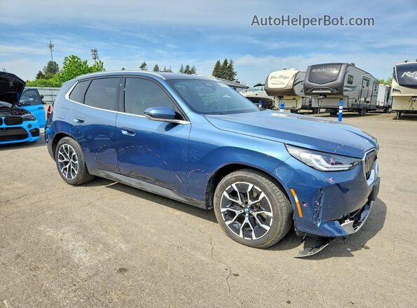 5UX53GP05S9033407 2025 BMW X3 Blue Przód prawy